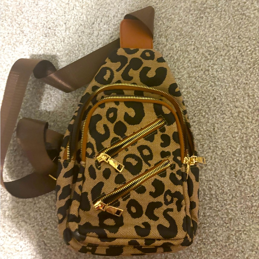 Leopard print purse